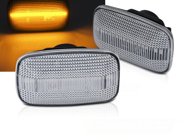 Blinklys Toyota Land Cruiser 70 80 90 100 White Led Seq