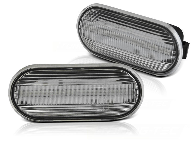 Blinklys VW Golf 4 / Bora 95- / Golf 3 95- / Ibiza 95 -99 / Toledo White Led Seq - Bilde 2