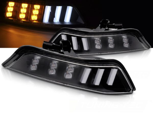 Blinklys Ford Mustang 15-17 Black Led Seq