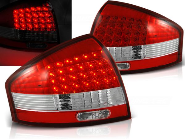 Baklykter Audi A6 97-04 Led Red White