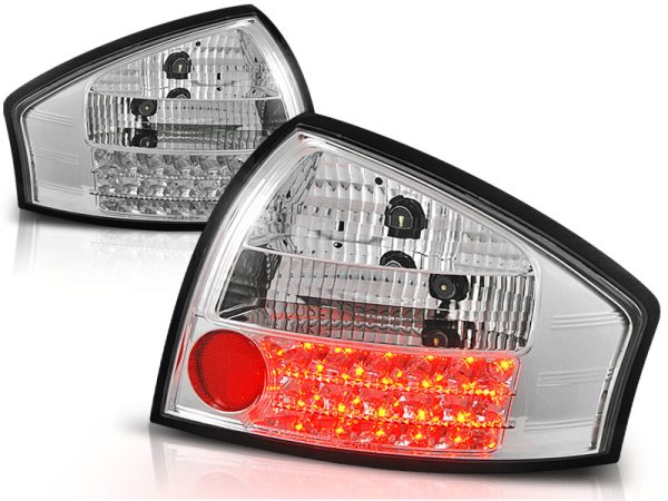 Baklykter Audi A6 05.97-.05.04 Led Chrome - Bilde 2