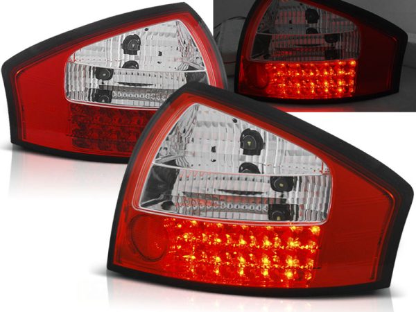 Baklykter Audi A6 05.97-05.04 Led Red White