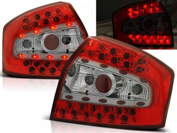 Baklykter Audi A4 8E 10.00-10.04 Sedan Led Red White