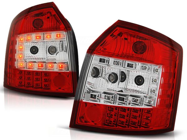 Baklykter Audi A4 10.00-10.04 Avant Led Red White - Bilde 2