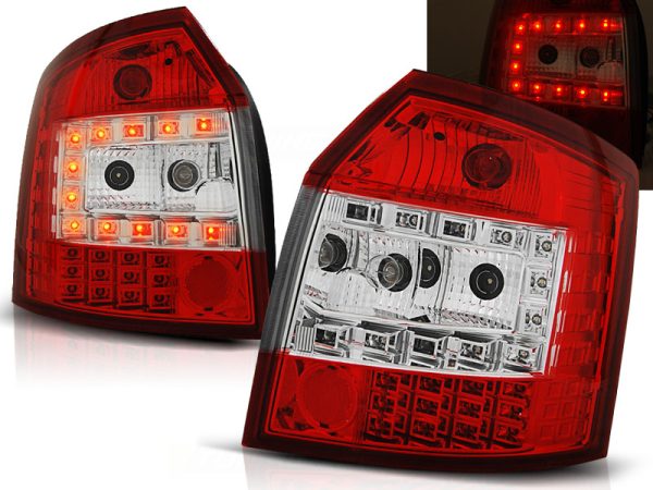 Baklykter Audi A4 10.00-10.04 Avant Led Red White