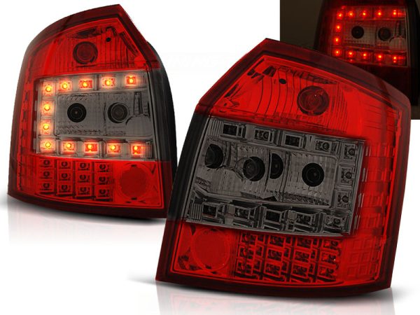 Baklykter Audi A4 10.00-10.04 Avantv Led Red Smoke