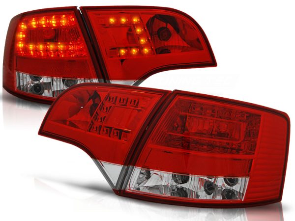 Baklykter Audi A4 B7 11.04-03.08 Avant Led Red White