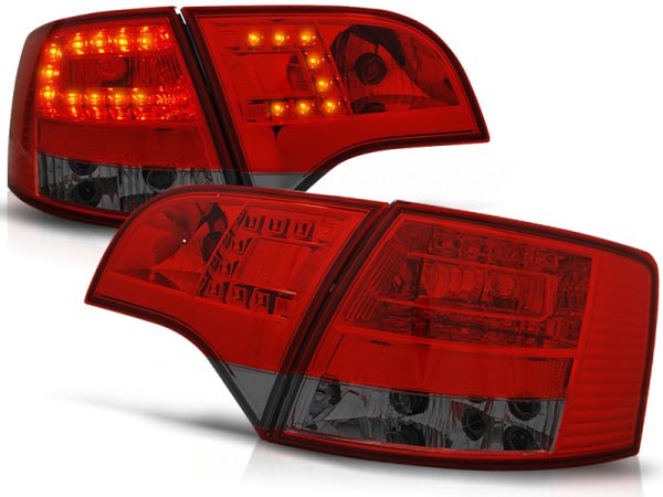 Baklykter Audi A4 B7 11.04-03.08 Avant Led Red Smoke