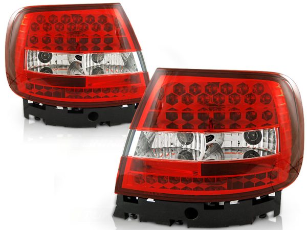 Baklykter Audi A4 11.94-09.00 Led Red White - Bilde 2