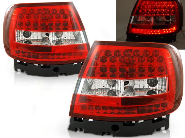 Baklykter Audi A4 11.94-09.00 Led Red White