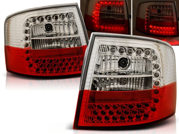 Baklykter Audi A6 05.97-05.04 Avant Led Red White