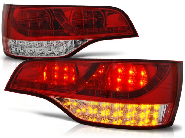 Baklykter Audi Q7 06-09 Led Red White - Bilde 2
