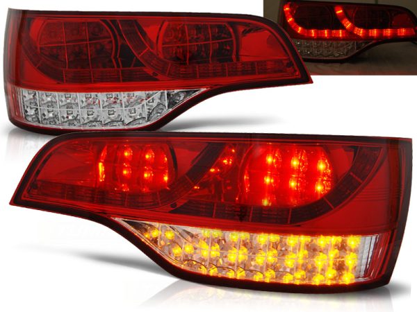 Baklykter Audi Q7 06-09 Led Red White