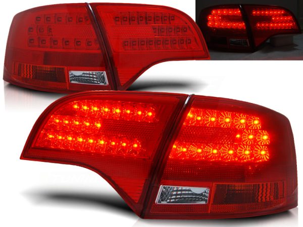 Baklykter Audi A4 B7 11.04-03.08 Avant Led Red White