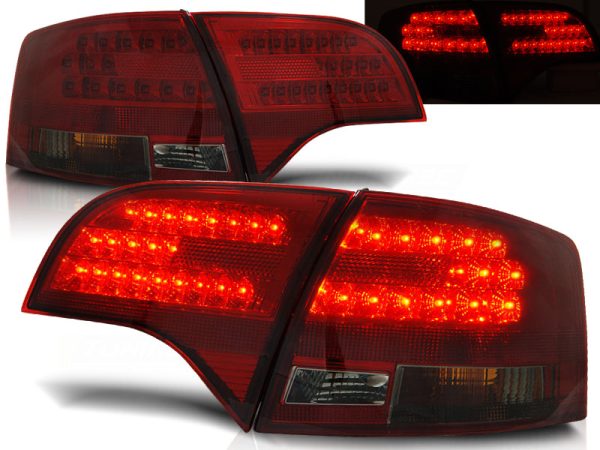 Baklykter Audi A4 B7 11.04-03.08 Avant Led Red Smoke