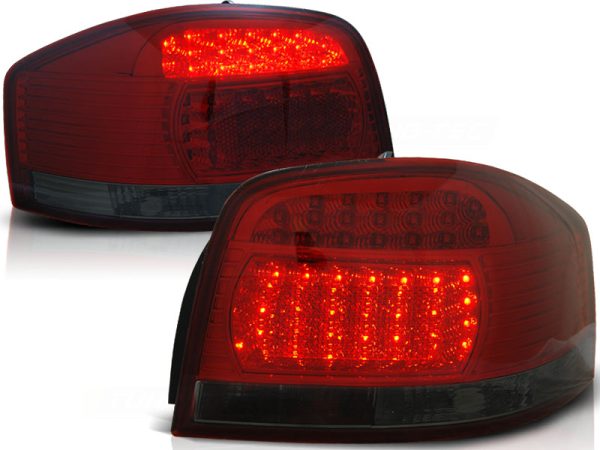 Baklykter Audi A3 05.03-08 Led Red Smoke