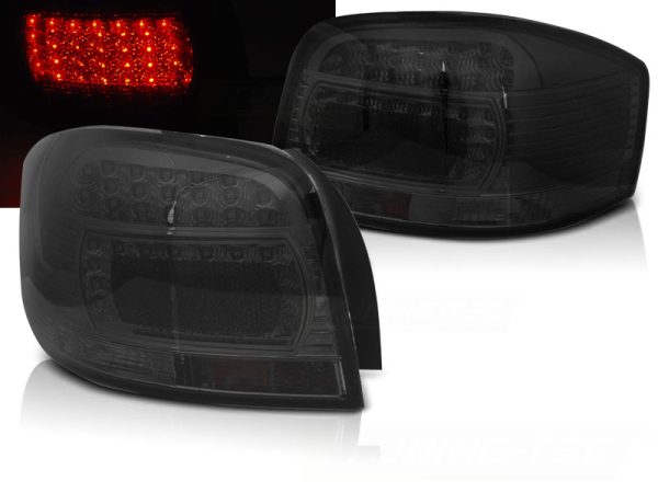 Baklykter Audi A3 05.03-08 Led Smoke