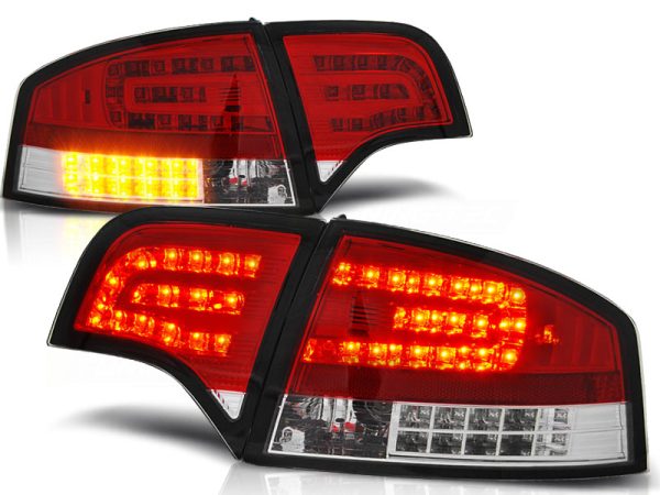 Baklykter Audi A4 B7 11.04-03.08 Sedan Led Red White - Bilde 2