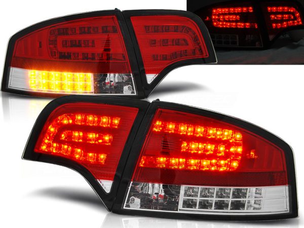 Baklykter Audi A4 B7 11.04-03.08 Sedan Led Red White