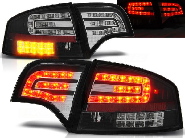 Baklykter Audi A4 B7 11.04-03.08 Sedan Led Black