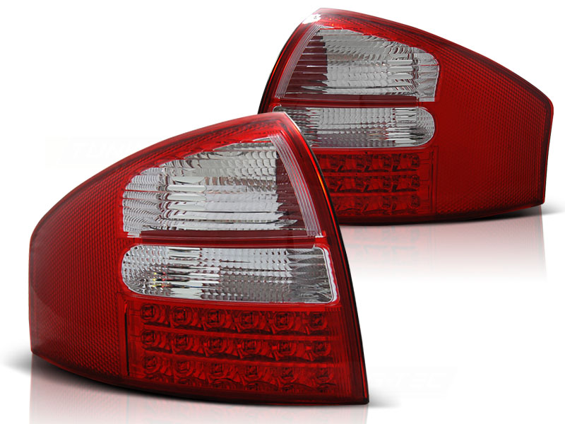 Baklykter Audi A6 05.97-05.04 Sedan Led Red White - Bilde 2