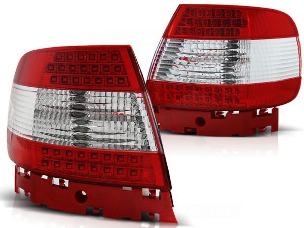 Baklykter Audi A4 11.94-09.00 Led Red White - Bilde 2