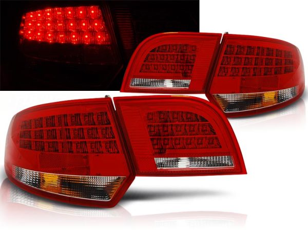 Baklykter Audi A3 8P 04-08 Sportback Led Red White