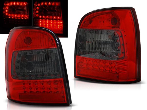 Baklykter Audi A4 94-01 Avant Led Red Smoke