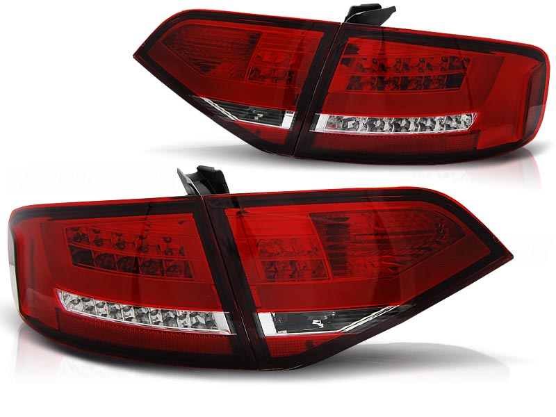 Baklykter Audi A4 B8 08-11 Sedan Led Red White - Bilde 2