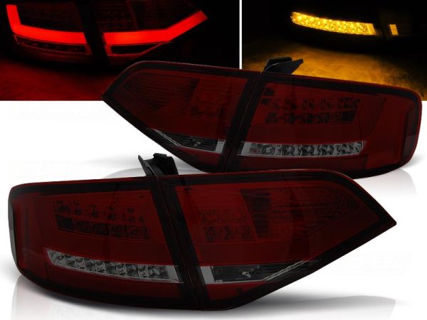 Baklykter Audi A4 B8 08-11 Led Red Smoke