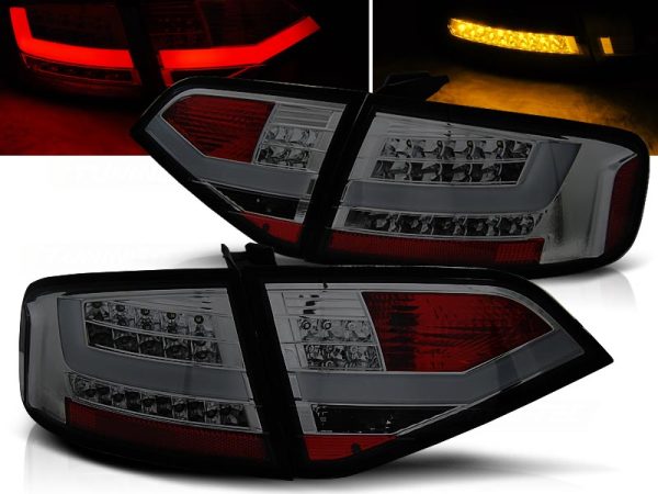 Baklykter Audi A4 B8 08-11 Sedan Led Smoke