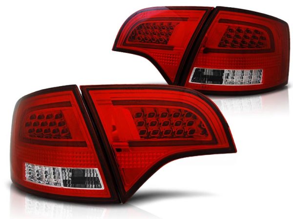 Baklykter Audi A4 B7 11.04-03.08 Avant Led Bar Red White - Bilde 2