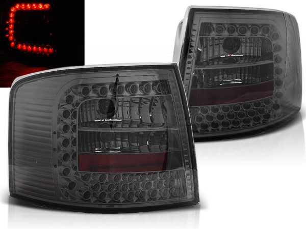 Baklykter Audi A6 05.97-05.04 Avant Led Smoke
