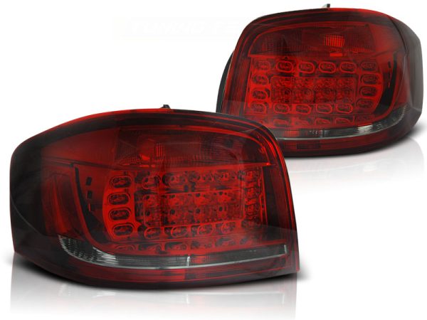 Baklykter Audi A3 08-12 Led Red Smoke - Bilde 2