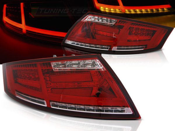 Baklykter Audi TT 04.06-02.14 Led Bar Red White