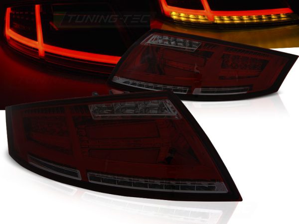 Baklykter Audi TT 04.06-02.14 Led Bar Red Smoke