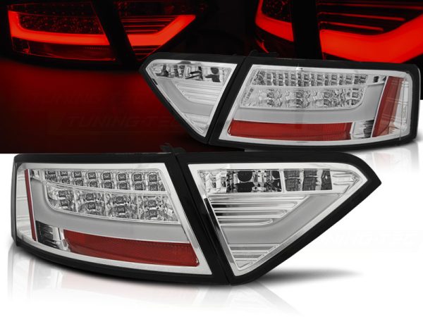 Baklykter Audi A5 07-06.11 Led Bar Chrome