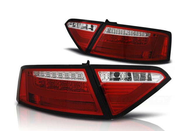 Baklykter Audi A5 07-06.11 Led Bar Red White - Bilde 2
