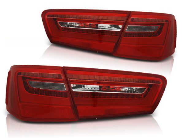 Baklykter Audi A6 C7 11-10.14 Led Red White - Bilde 2