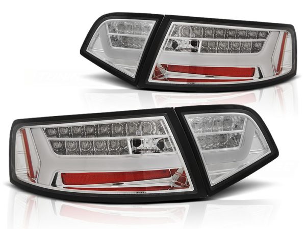 Baklykter Audi A6 08-11 Sedan Led Bar Chrome Seq - Bilde 2