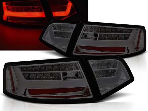 Baklykter Audi A6 08-11 Sedan Led Bar Smoke Seq
