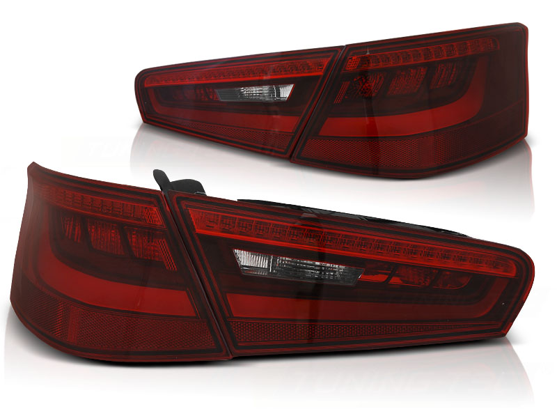 Baklykter Audi A3 8V 3D 12-16 Led Red White - Bilde 2