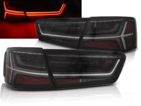 Baklykter Audi A6 C7 11-14 Limousine Led Bar Smoke Seq