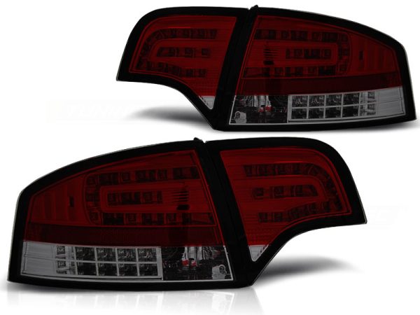 Baklykter Audi A4 B7 11.04-03.08 Sedan Led Red Smoke