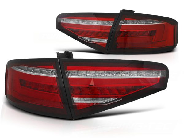 Baklykter Seq Audi A4 B8 12-15 Sedan OEM Led Led Bar Red White - Bilde 2