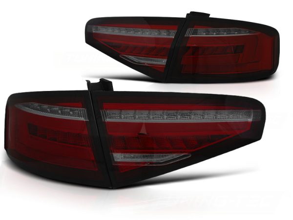 Baklykter Audi A4 B8 12-15 Sedan OEM Led Led Bar Red Smoke Seq - Bilde 2
