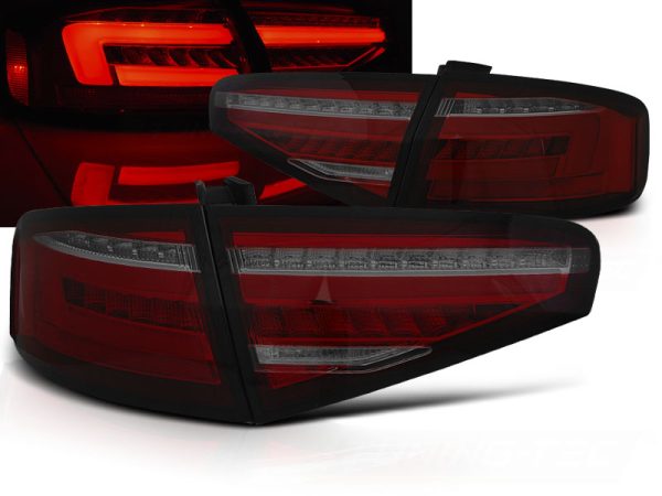 Baklykter Audi A4 B8 12-15 Sedan OEM Led Led Bar Red Smoke Seq