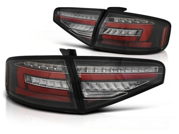 Baklykter Audi A4 B8 12-15 Sedan OEM Led Bar Black Seq - Bilde 2