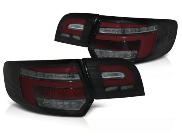 Baklykter Audi A3 8P 5D 03-08 Led Bar Red Black Seq - Bilde 2