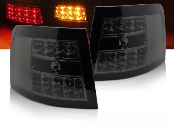 Baklykter Audi A6 05.97-05.04 Avant Led Smoke